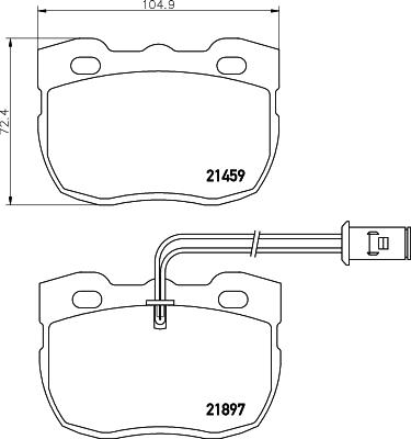 Pagid T0063 - Тормозные колодки, дисковые, комплект autosila-amz.com