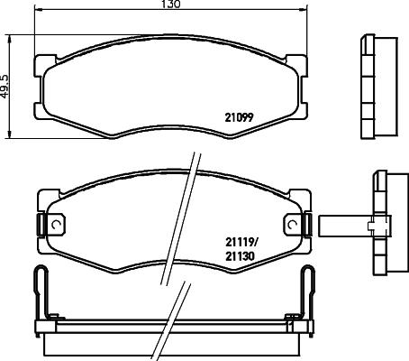 Pagid T0004 - Тормозные колодки, дисковые, комплект autosila-amz.com