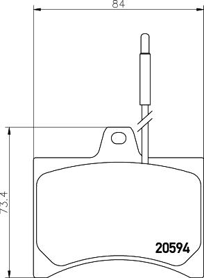 Pagid T0135 - Тормозные колодки, дисковые, комплект autosila-amz.com