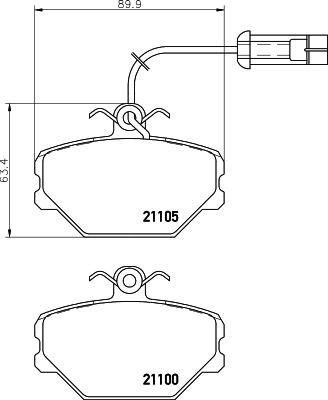 Pagid T0353 - Тормозные колодки, дисковые, комплект autosila-amz.com