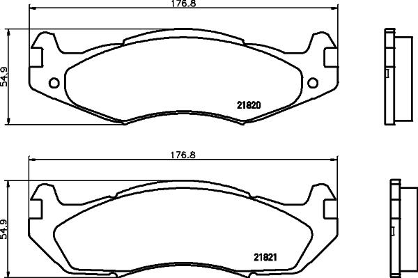 Pagid T0385 - Тормозные колодки, дисковые, комплект autosila-amz.com