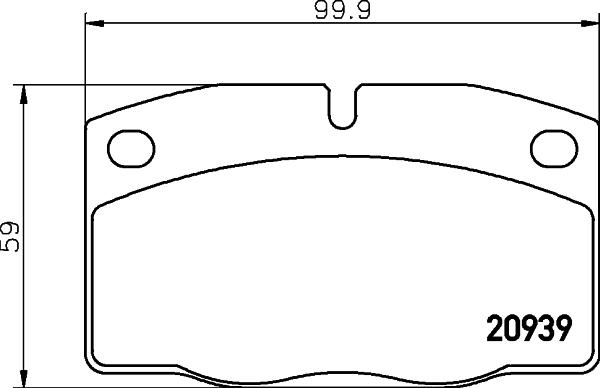 Pagid T0841 - Комплект тормозных колодок, дисковый тормоз autosila-amz.com