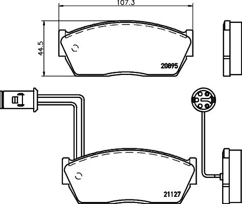 Zimmermann 21127.150.1 - Тормозные колодки, дисковые, комплект autosila-amz.com