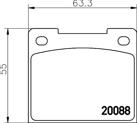 Pagid T0230 - Тормозные колодки, дисковые, комплект autosila-amz.com