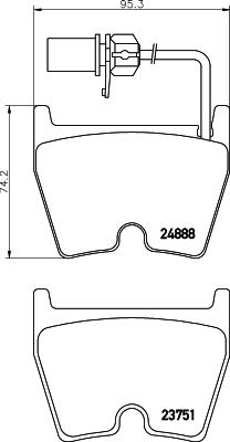 Pagid T1982 - Тормозные колодки, дисковые, комплект autosila-amz.com