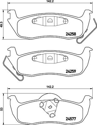 Pagid T1535 - Тормозные колодки, дисковые, комплект autosila-amz.com