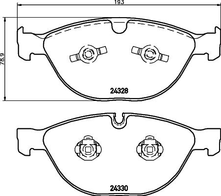 Pagid T1618 - Тормозные колодки, дисковые, комплект autosila-amz.com