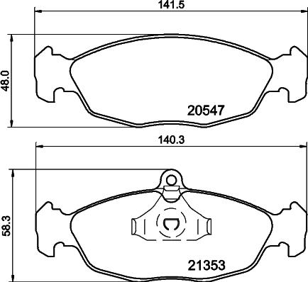 Pagid T1045 - Тормозные колодки, дисковые, комплект autosila-amz.com