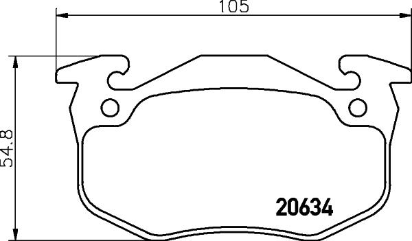 Pagid T1065 - Тормозные колодки, дисковые, комплект autosila-amz.com