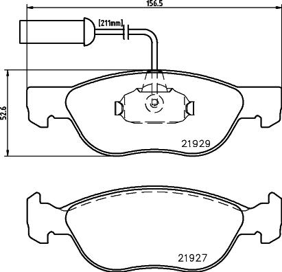 Pagid T1140 - Тормозные колодки, дисковые, комплект autosila-amz.com