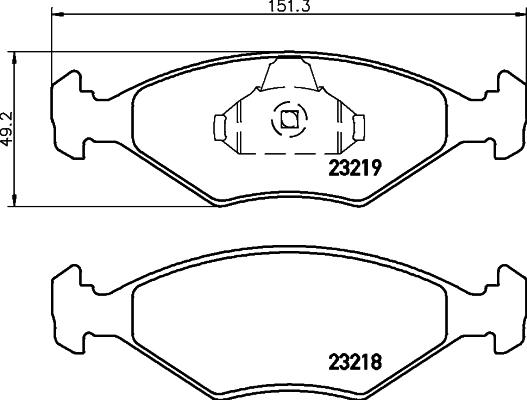 Pagid T1147 - Тормозные колодки, дисковые, комплект autosila-amz.com