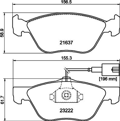 Pagid T1166 - Тормозные колодки, дисковые, комплект autosila-amz.com