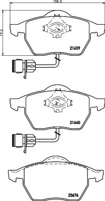 Pagid T1162 - Комплект тормозных колодок, дисковый тормоз autosila-amz.com