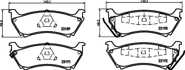 Pagid T1172 - Тормозные колодки, дисковые, комплект autosila-amz.com