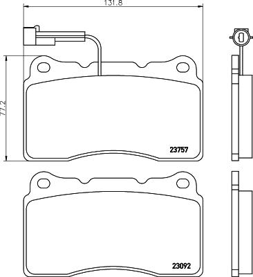 Pagid T1883 - Тормозные колодки, дисковые, комплект autosila-amz.com