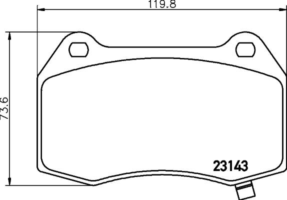 Magneti Marelli 363700201831 - Тормозные колодки, дисковые, комплект autosila-amz.com