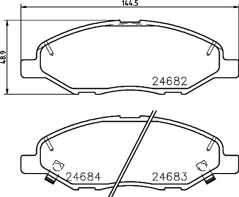 Pagid T1820 - Тормозные колодки, дисковые, комплект autosila-amz.com