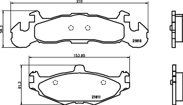 Pagid T1391 - Тормозные колодки, дисковые, комплект autosila-amz.com