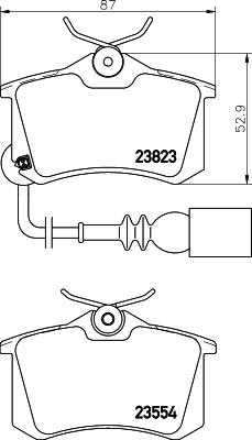 Pagid T1392 - Тормозные колодки, дисковые, комплект autosila-amz.com