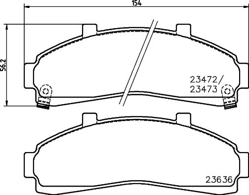 Pagid T1302 - Тормозные колодки, дисковые, комплект autosila-amz.com