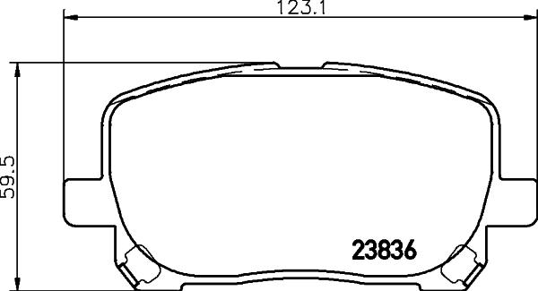 Pagid T1332 - Тормозные колодки, дисковые, комплект autosila-amz.com