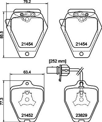 Pagid T1328 - Тормозные колодки, дисковые, комплект autosila-amz.com