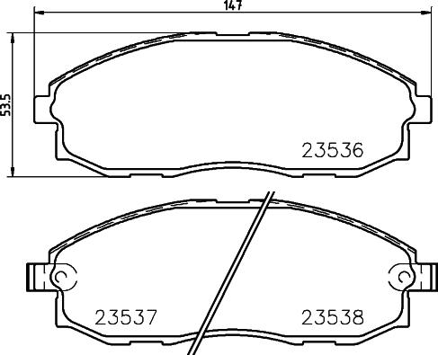 Pagid T1242 - Тормозные колодки, дисковые, комплект autosila-amz.com