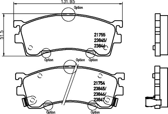 Pagid T1268 - Тормозные колодки, дисковые, комплект autosila-amz.com