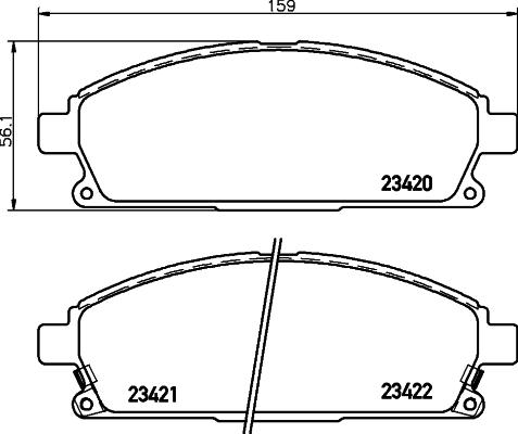 Pagid T1273 - Тормозные колодки, дисковые, комплект autosila-amz.com