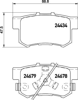 Pagid T1767 - Тормозные колодки, дисковые, комплект autosila-amz.com