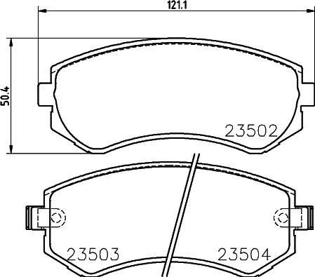 Pagid T3115 - Тормозные колодки, дисковые, комплект autosila-amz.com