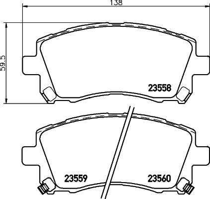 Pagid T3125 - Тормозные колодки, дисковые, комплект autosila-amz.com