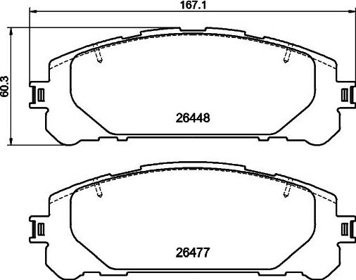 Pagid T2943 - Тормозные колодки, дисковые, комплект autosila-amz.com