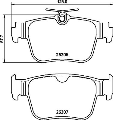 Pagid T2903 - Тормозные колодки, дисковые, комплект autosila-amz.com