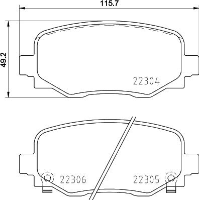 Pagid T2446 - Тормозные колодки, дисковые, комплект autosila-amz.com