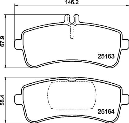 Pagid T2424 - Тормозные колодки, дисковые, комплект autosila-amz.com