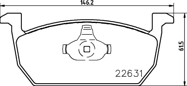 Pagid T2656 - Тормозные колодки, дисковые, комплект autosila-amz.com