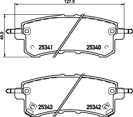 Pagid T2045 - Тормозные колодки, дисковые, комплект autosila-amz.com