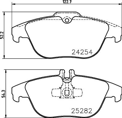 Pagid T2153 - Тормозные колодки, дисковые, комплект autosila-amz.com