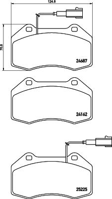 Pagid T2111 - Тормозные колодки, дисковые, комплект autosila-amz.com