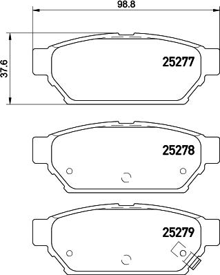 Pagid T2135 - Тормозные колодки, дисковые, комплект autosila-amz.com