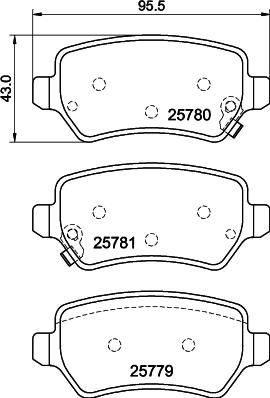 Pagid T2840 - Тормозные колодки, дисковые, комплект autosila-amz.com