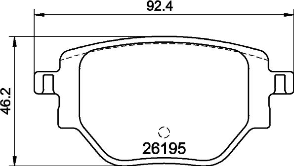 Pagid T2861 - Тормозные колодки, дисковые, комплект autosila-amz.com