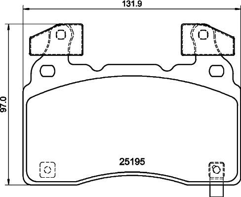 Pagid T2817 - Тормозные колодки, дисковые, комплект autosila-amz.com