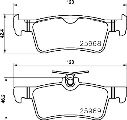 Pagid T2392 - Тормозные колодки, дисковые, комплект autosila-amz.com