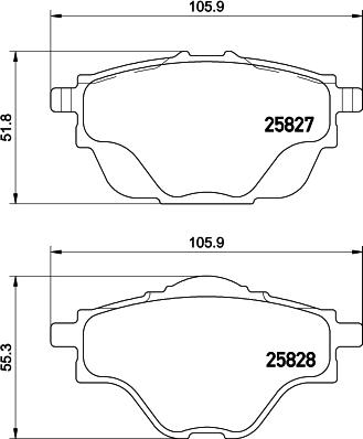 Pagid T2304 - Тормозные колодки, дисковые, комплект autosila-amz.com