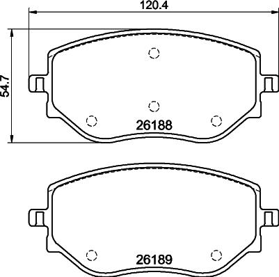 Pagid T2248 - Тормозные колодки, дисковые, комплект autosila-amz.com