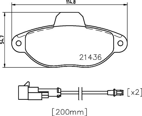 Pagid T2216 - Тормозные колодки, дисковые, комплект autosila-amz.com