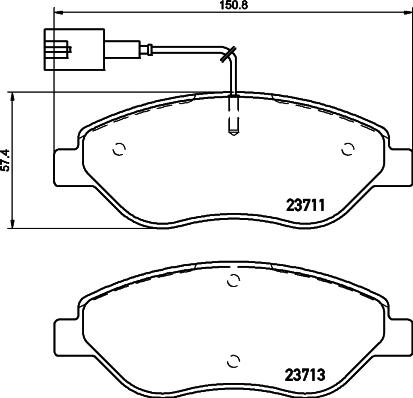 Pagid T2218 - Тормозные колодки, дисковые, комплект autosila-amz.com