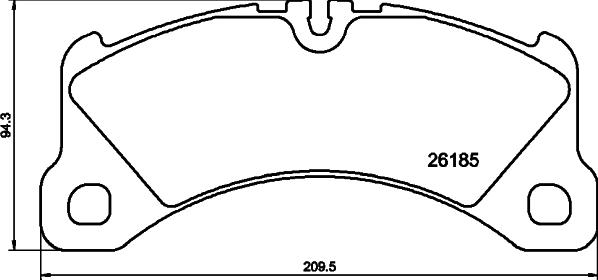 Pagid T2704 - Тормозные колодки, дисковые, комплект autosila-amz.com